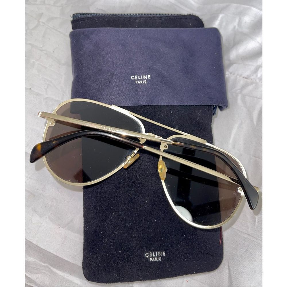 Celine Brown Aviator Sunglasses - Picture 8 of 9